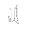 IP44 Lin 40 Base Garden Light
