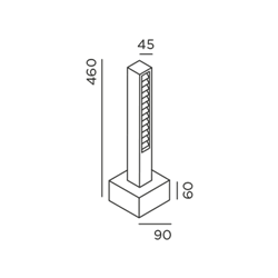 IP44 Lin 40 Bollard Garden Light
