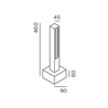IP44 Lin 40 Bollard Garden Light