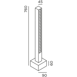 IP44 Lin 70 Bollard Garden Light