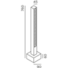 IP44 Lin 70 Bollard Garden Light