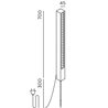 IP44 Lin 70 Spike Garden Light