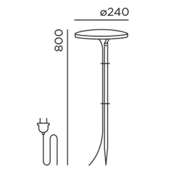 IP44 Pad Garden Bollard Light