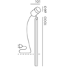 IP44 Spike 100 Garden Bollard Light