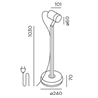 IP44 Spike Lettura Garden Bollard Light