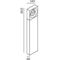 IP44 Pip Poller floor lamp
