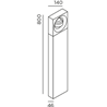 IP44 Pip Poller floor lamp