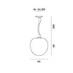 Foscarini Rituals Xl Susp. 10M Hanglamp