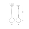 Foscarini Gregg Media Led Susp. 10M Suspension Lamp