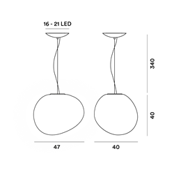 Foscarini Gregg Grande Susp. 10M Suspension Lamp