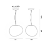 Foscarini Gregg Grande Susp. 10M Suspension Lamp