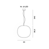 Foscarini Gem Susp. 10M Suspension Lamp