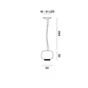 Foscarini Chouchin 3 Reverse Led Susp. 10M Suspension Lamp