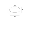 Foscarini Chouchin 2 Reverse Ceiling Ceiling Lamp