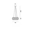 Foscarini Caboche Plus Media Mylight Susp. 10M Suspension Lamp