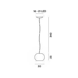 Foscarini Buds 3 Led Susp. 10M Suspension Lamp