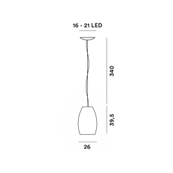 Foscarini Buds 1 Led Susp. 10M Suspension Lamp