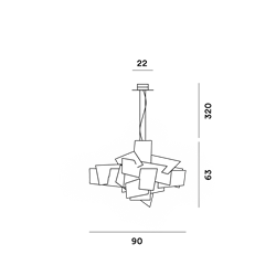 Foscarini Big Bang Susp. 10M Suspension Lamp
