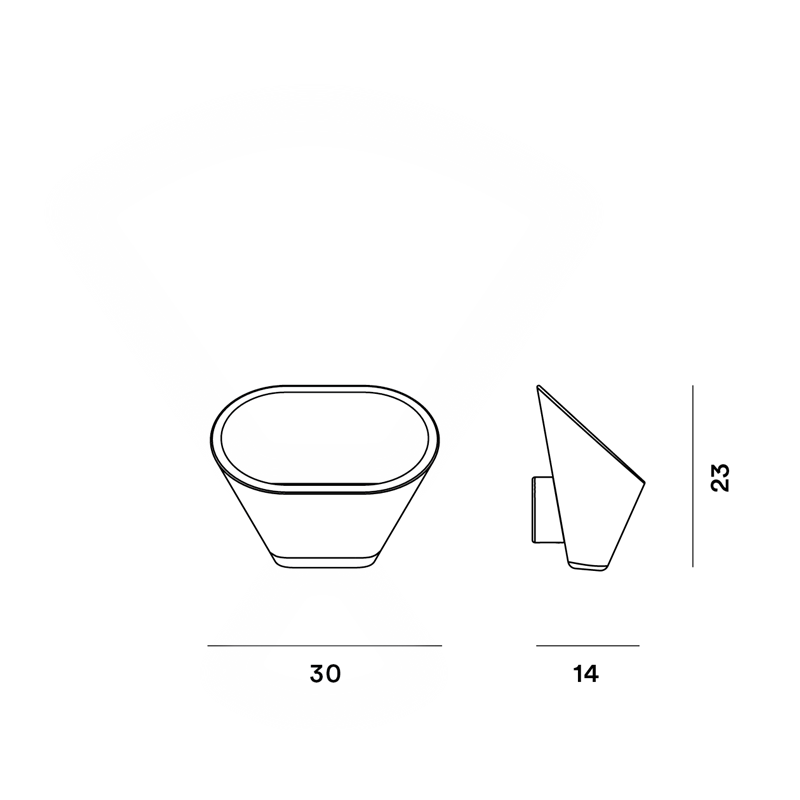 Foscarini Aplomb R7S Wall Wandlamp