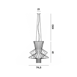 Foscarini Allegro Ritmico Led Susp. 10M Hanglamp