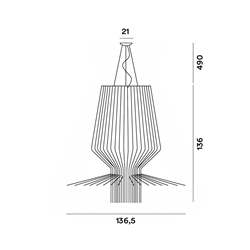 Foscarini Allegro Assai Susp. 10M Suspension Lamp