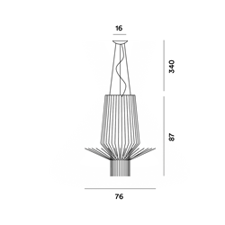 Foscarini Allegretto Assai Susp. 10M Suspension Lamp