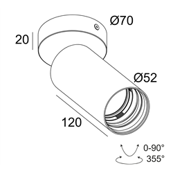 Delta Light Spy 52 On Soft ceiling lamp outlet