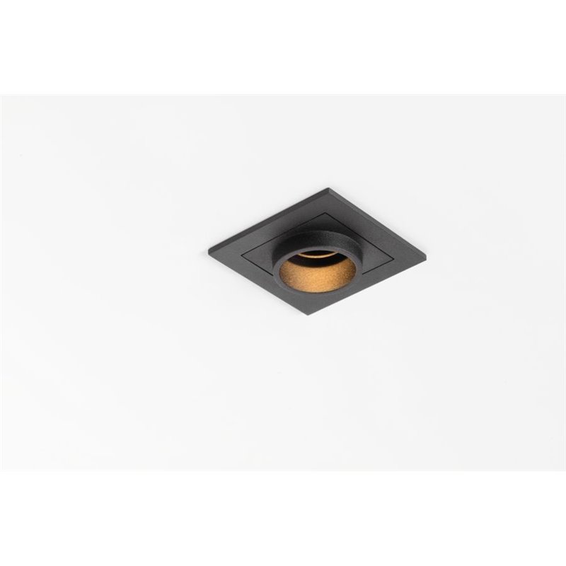 Modular Qbini round out LED GE Inbouwlamp - Zwart - 2700K - Flood - Outlet