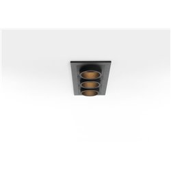 Modular Qbini round out LED GE Recessed lamp - Black - 2700K - Flood - Outlet
