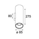 Modular Lotis tubed wall 2x GU10 Wandlamp - Outlet