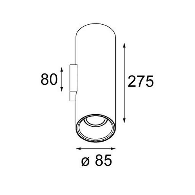 Modular Lotis tubed wall 2x GU10 Wandlamp - Outlet