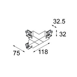 Modular Connector track right T 