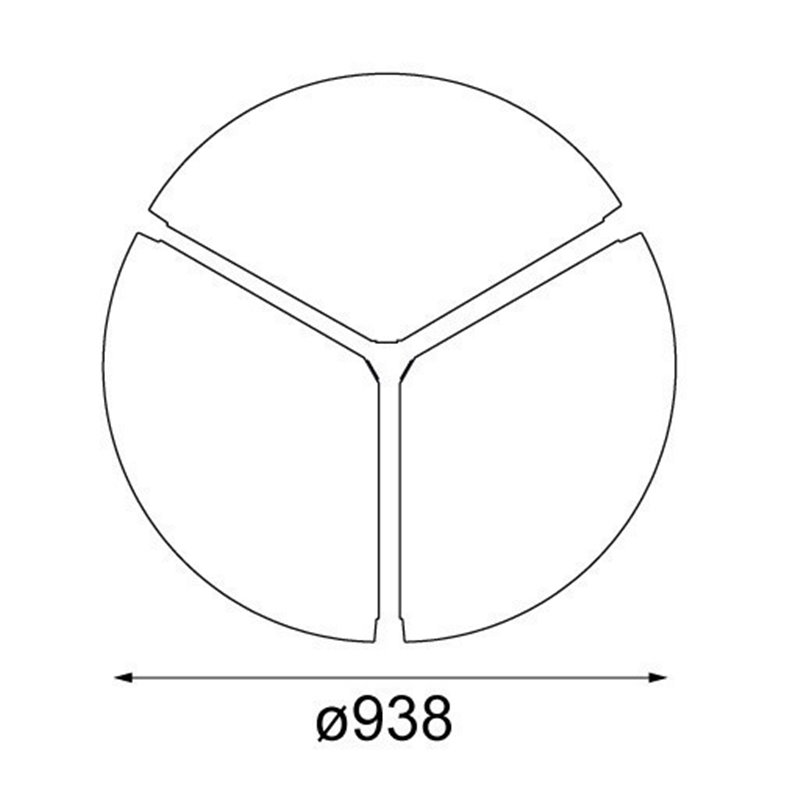 Modular Flat moon 950 LED coverplate