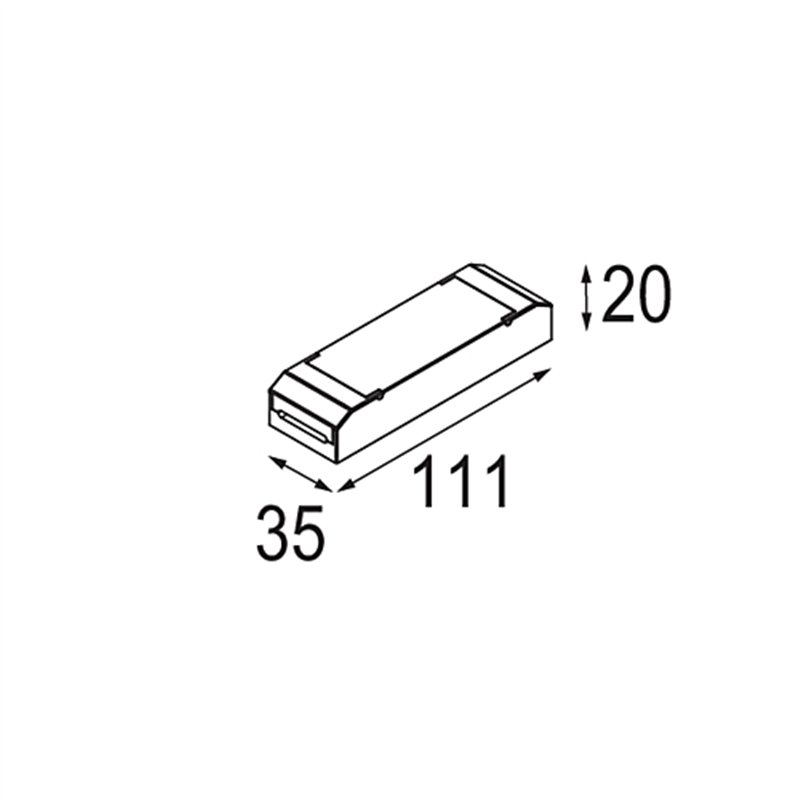 Modular LED Driver Constant Current Deep Dim Trailing Edge 350-700mA 15W