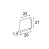 Modular Track 48V Endplate (For Surface Mounting) (2)