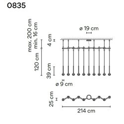 Vibia Algorithm 10X Lineal suspension lamp