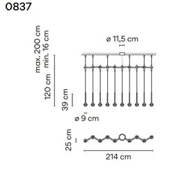Vibia Algorithm 10X Lineal Recessed suspension lamp
