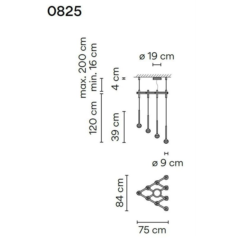 Vibia Algorithm 10X Triangle hanglamp