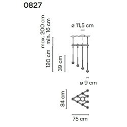 Vibia Algorithm 10X Triangle Recessed suspension lamp