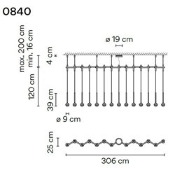 Vibia Algorithm 14X Lineal suspension lamp