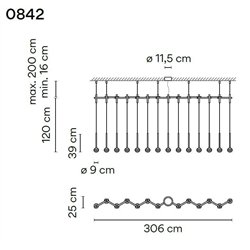 Vibia Algorithm 14X Lineal Recessed suspension lamp