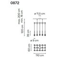 Vibia Algorithm 15X Rectangular Recessed hanglamp