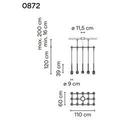 Vibia Algorithm 15X Rectangular Recessed suspension lamp