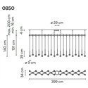 Vibia Algorithm 29X Double Lineal hanglamp