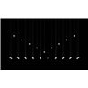 Vibia Algorithm 6X Lineal Recessed suspension lamp