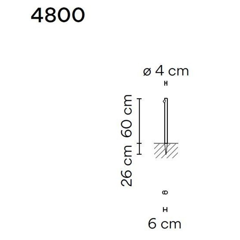 Vibia Bamboo 60 tuinpaal