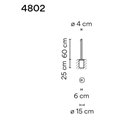 Vibia Bamboo 60 Recessed tuinpaal