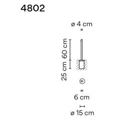 Vibia Bamboo 60 Recessed garden lamp