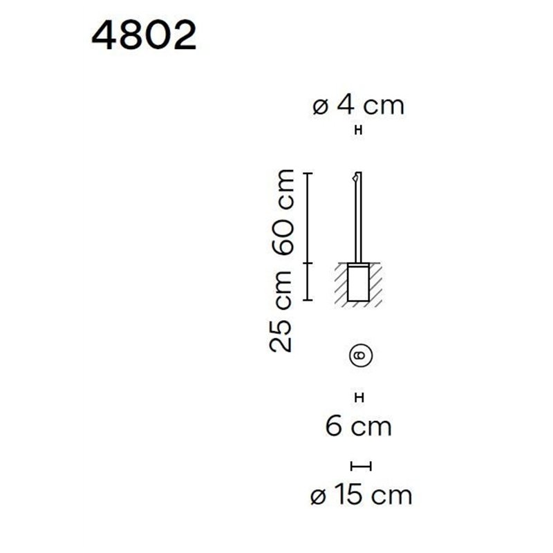 Vibia Bamboo 60 Recessed tuinpaal