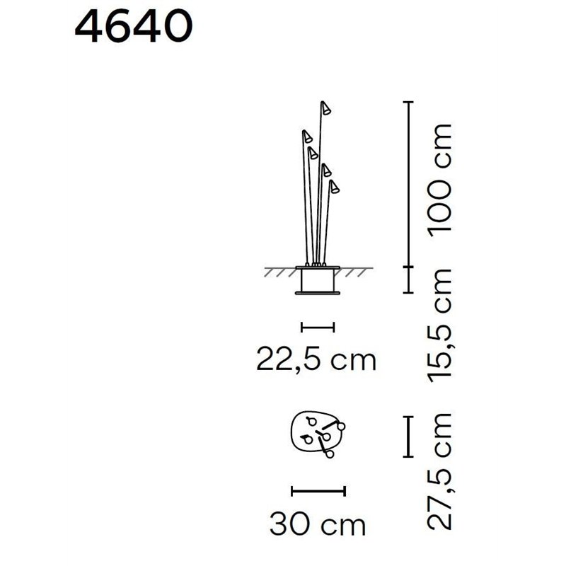 Vibia Brisa Quint 100 Recessed tuinpaal